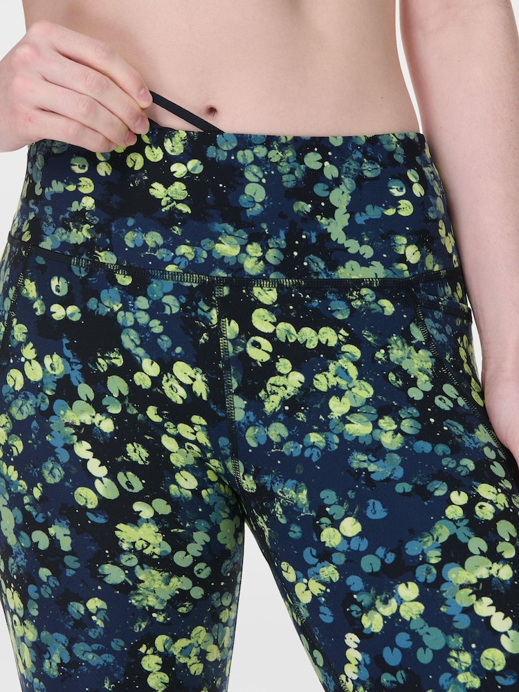 Sweaty Betty Dark Green Full Length Power Workout Leggings - Image 3 of 8