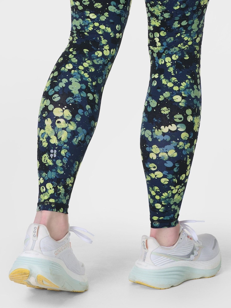 Sweaty Betty Dark Green Full Length Power Workout Leggings - Image 4 of 8