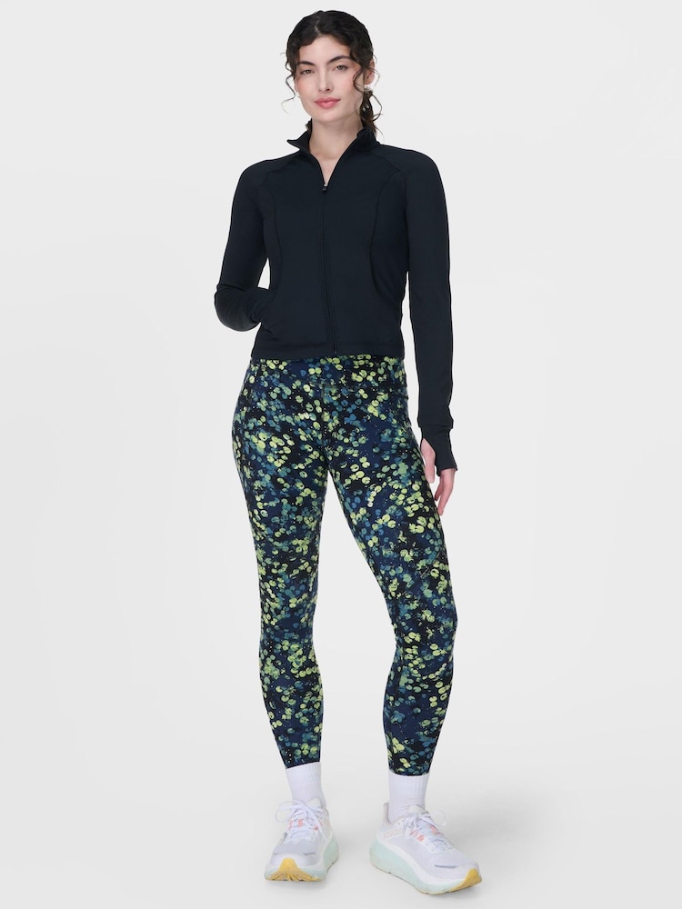Sweaty Betty Dark Green Full Length Power Workout Leggings - Image 6 of 8