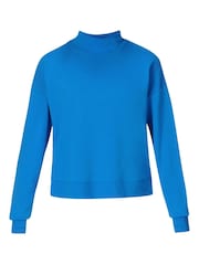 Sweaty Betty Blue After Class Funnel Neck Sweatshirt - Image 7 of 7