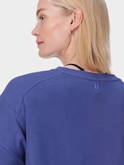 Sweaty Betty Blue After Class Crop Sweatshirt - Image 6 of 7