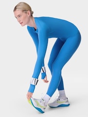 Sweaty Betty Denim Blue Full Length Power Workout Leggings - Image 7 of 8