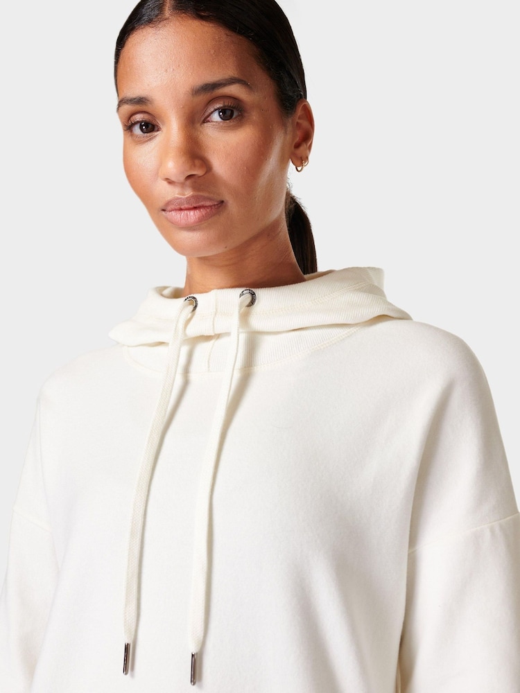 Sweaty Betty White Escape Luxe Fleece Hoodie - Image 2 of 8 Sweaty Betty White Escape Luxe Fleece Hoodie - Image 2 of 8