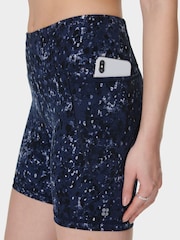 Sweaty Betty Blue Power 6" Biker Shorts - Image 7 of 8