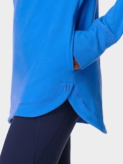 Sweaty Betty Blue Escape Luxe Fleece Hoodie - Image 3 of 7