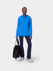 Sweaty Betty Blue Escape Luxe Fleece Hoodie - Image 4 of 7