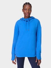 Sweaty Betty Blue Escape Luxe Fleece Hoodie - Image 6 of 7