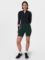 Sweaty Betty Green Power 6" Biker Shorts - Image 1 of 8