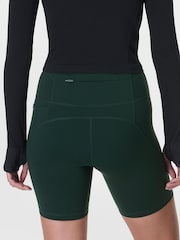 Sweaty Betty Green Power 6" Biker Shorts - Image 2 of 8