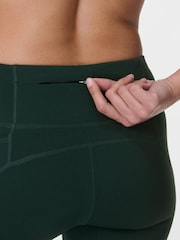 Sweaty Betty Green Power 6" Biker Shorts - Image 7 of 8