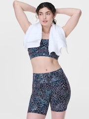 Sweaty Betty Light Blue Power 6" Biker Shorts - Image 1 of 8