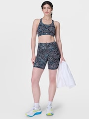 Sweaty Betty Light Blue Power 6" Biker Shorts - Image 2 of 8