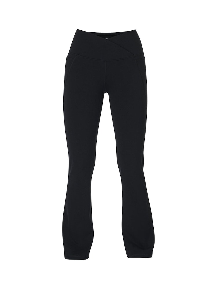 Sweaty Betty Black Power 32 Workout Boot Cut Trouser Wrap Waist - Image 10 of 10