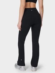 Sweaty Betty Black Power 32 Workout Boot Cut Trouser Wrap Waist - Image 2 of 10