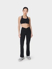 Sweaty Betty Black Power 32 Workout Boot Cut Trouser Wrap Waist - Image 3 of 10