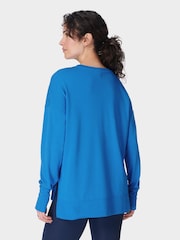 Sweaty Betty Blue Pink After Class Longline Sweatshirt - Image 3 of 7