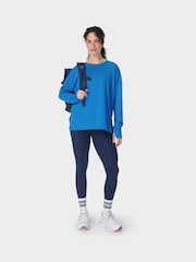 Sweaty Betty Blue Pink After Class Longline Sweatshirt - Image 4 of 7