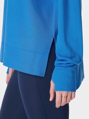 Sweaty Betty Blue Pink After Class Longline Sweatshirt - Image 6 of 7