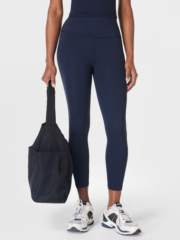 Sweaty Betty Blue 7/8 Length All Day 7/8 Embossed Leggings - Image 1 of 7