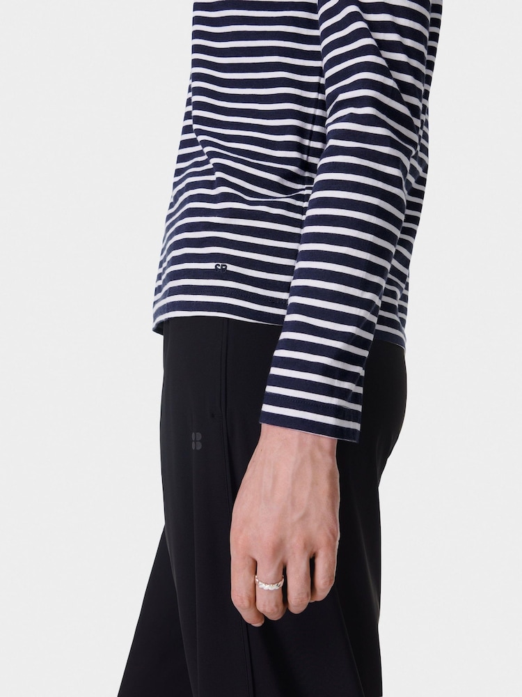 Sweaty Betty Blue Essential Long Sleeve T-Shirt - Image 2 of 7