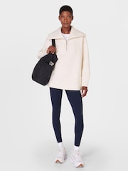 Sweaty Betty Cream Radiant Half Zip Sweatshirt - Image 3 of 7