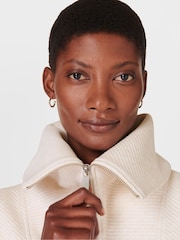 Sweaty Betty Cream Radiant Half Zip Sweatshirt - Image 5 of 7