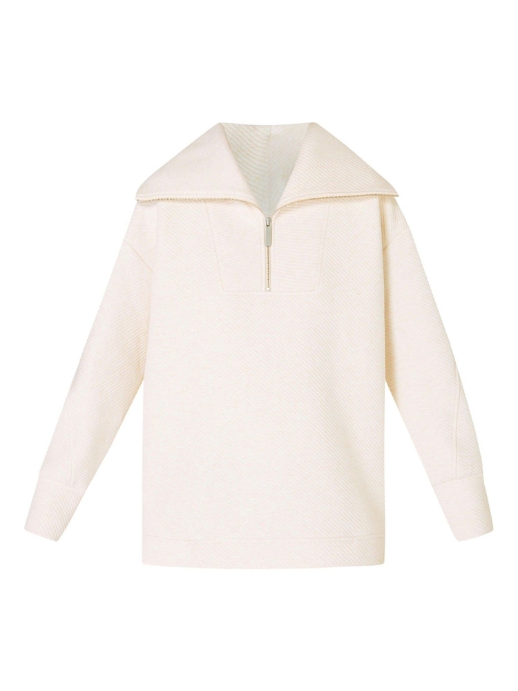 Sweaty Betty Cream Radiant Half Zip Sweatshirt - Image 7 of 7