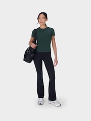 Sweaty Betty Green Essential Sculpt Short Sleeve Top - Image 3 of 5