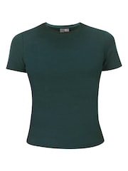 Sweaty Betty Green Essential Sculpt Short Sleeve Top - Image 5 of 5