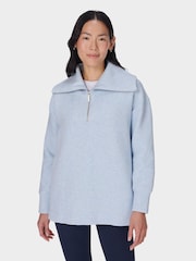 Sweaty Betty Blue Radiant Half Zip Sweatshirt - Image 1 of 7