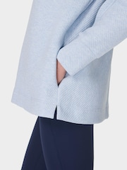 Sweaty Betty Blue Radiant Half Zip Sweatshirt - Image 6 of 7