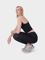Sweaty Betty Chrome Black Full Length All Day 7/8 Embossed Leggings - Image 2 of 8