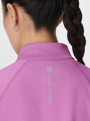 Sweaty Betty Pink Pro Run Half Zip Fleece - Image 6 of 8