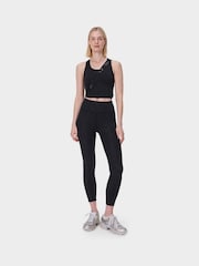 Sweaty Betty Chrome Black 7/8 Length All Day 7/8 Embossed Leggings - Image 7 of 8
