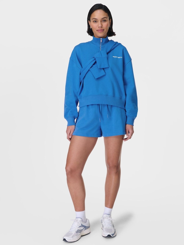 Sweaty Betty Blue Revive Boxy Shorts - Image 1 of 7