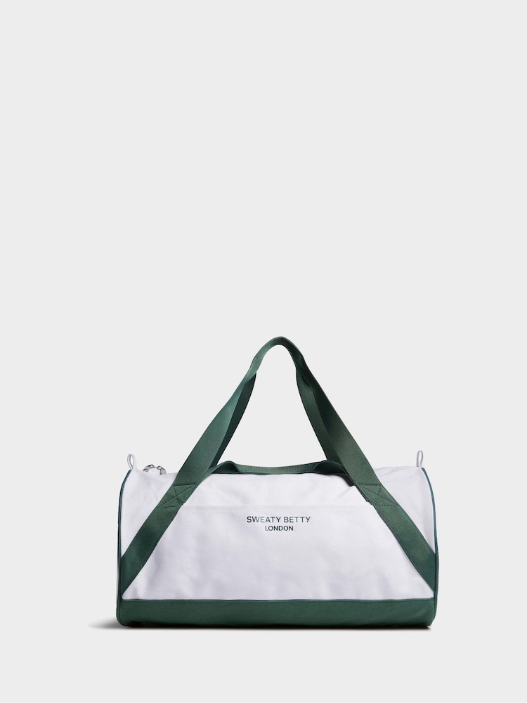 Sweaty Betty Green Canvas Duffel 100% Cotton Bag - Image 1 of 5 Sweaty Betty Green Canvas Duffel 100% Cotton Bag - Image 1 of 5