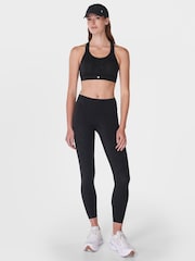 Sweaty Betty Black 7/8 Length Power Embossed Workout Leggings - Image 3 of 8