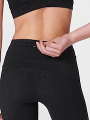 Sweaty Betty Black 7/8 Length Power Embossed Workout Leggings - Image 7 of 8