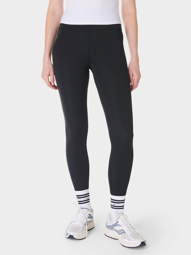 Sweaty Betty Black Full Length All Day 7/8 Embossed Leggings - Image 1 of 8