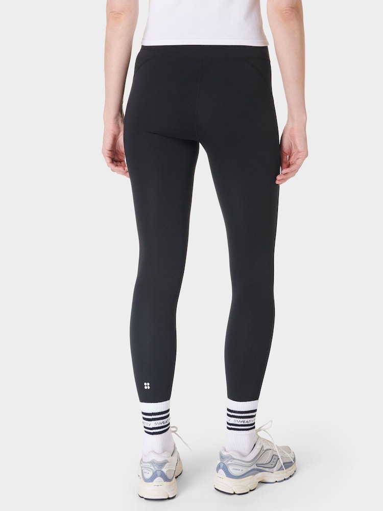 Sweaty Betty Black Full Length All Day 7/8 Embossed Leggings - Image 2 of 8