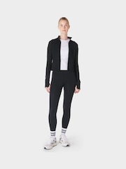 Sweaty Betty Black Full Length All Day 7/8 Embossed Leggings - Image 3 of 8