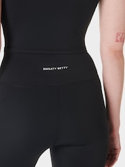 Sweaty Betty Black Full Length All Day 7/8 Embossed Leggings - Image 6 of 8