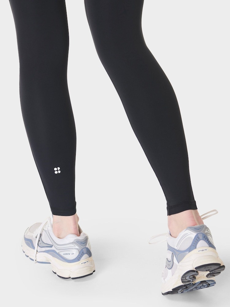 Sweaty Betty Black Full Length All Day 7/8 Embossed Leggings - Image 7 of 8