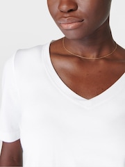 Sweaty Betty White Essential V-Neck T-Shirt - Image 4 of 6