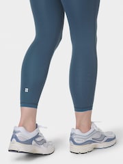 Sweaty Betty Light Blue 7/8 Length All Day 7/8 Embossed Leggings - Image 8 of 9