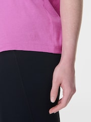 Sweaty Betty Pink Essential V-Neck T-Shirt - Image 3 of 7