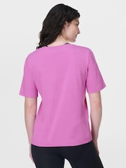Sweaty Betty Pink Essential V-Neck T-Shirt - Image 5 of 7