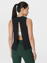 Sweaty Betty Black Soft Flow 2-In-1 Bra Tank - Image 3 of 9