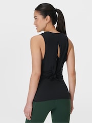 Sweaty Betty Black Soft Flow 2-In-1 Bra Tank - Image 5 of 9