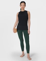 Sweaty Betty Black Soft Flow 2-In-1 Bra Tank - Image 6 of 9